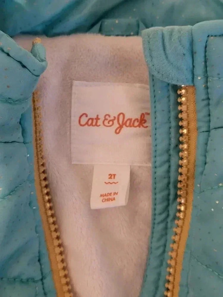 Cat & Jack Green Puffer Coat - Picture 6 of 6